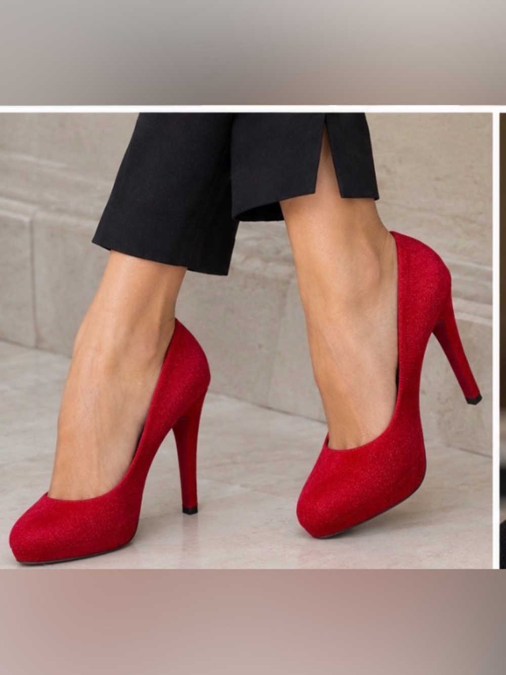 SALE🛍️🛍️Mossimo Supply Co. Vibrant Red 👠 5 Inch Heels Vintage Round Toe heels 👠